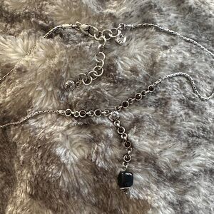 Brighton Silver and Black Beaded Necklace